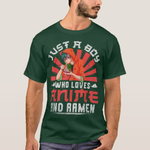 T-shirt Manga Otaku Juste Un Garçon Qui Aime Anime Et Rame
