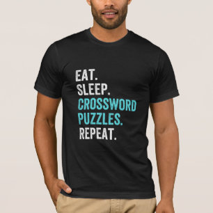 T-shirt Mange.Dors. Mot-croisé : Puzzles. Recommencer.