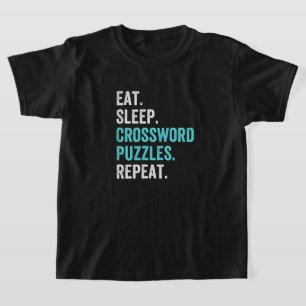 T-shirt Mange.Dors. Mot-croisé : Puzzles. Recommencer.