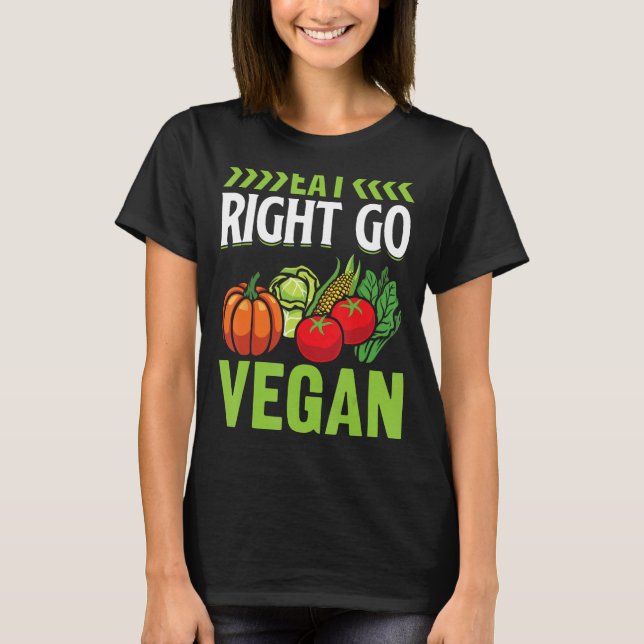 T-shirt Mange droit aller Vegan (Devant)