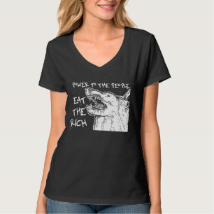 T-shirt Mange Le Pouvoir Riche Au Peuple