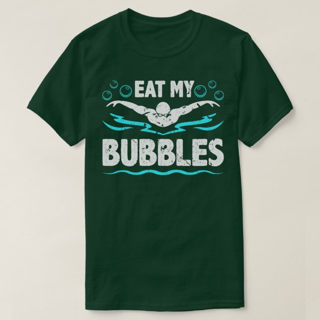T-shirt Mange Mes Bulles Swimmer Swimmer (Design devant)
