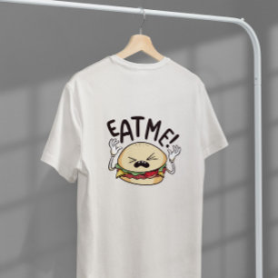 T-shirt Mange-moi caractère hamburger