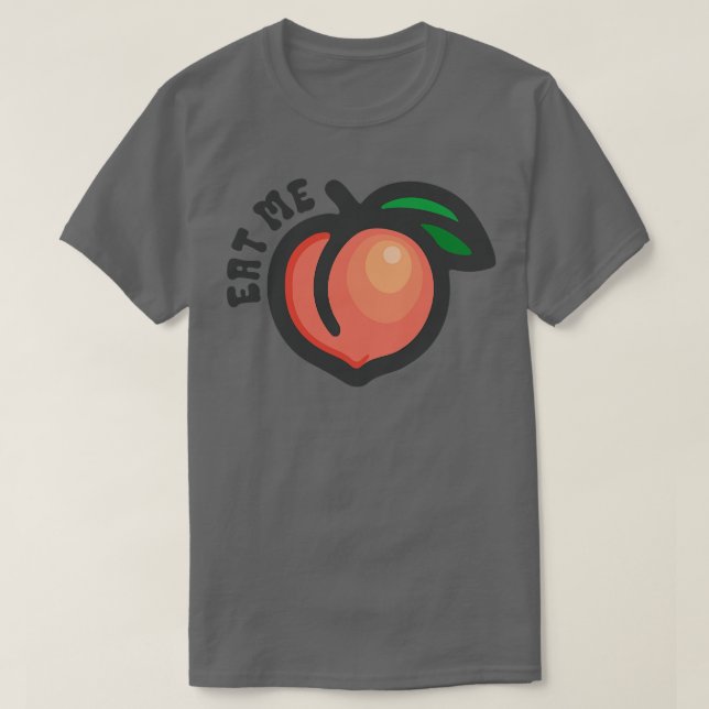 T-shirt Mange-moi Peach Emoji (Design devant)