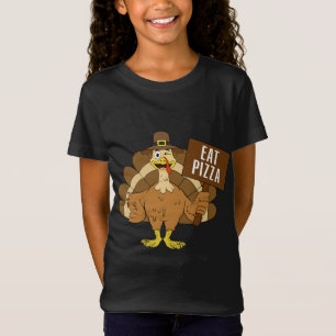T-Shirt Mange Pizza Pas Turquie Drôle Thanksgiving Noël