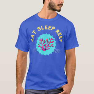 T-shirt Mange Sleep Reef Coral Reef Funny Aquarium d'eau s