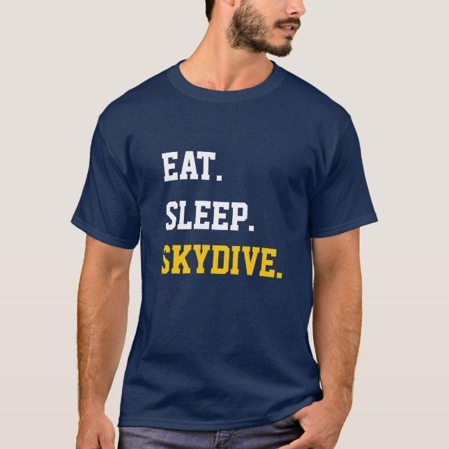 T-shirt Mange Sommeil Skydive (Devant)