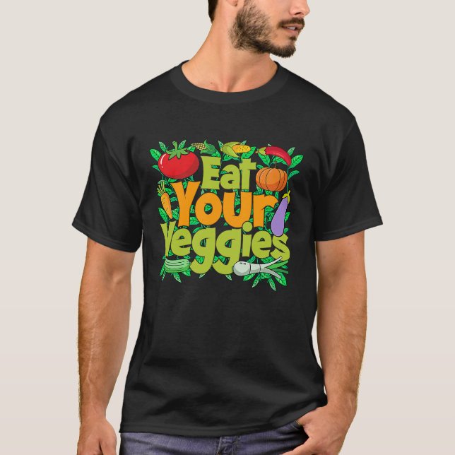 T-shirt Mange tes Légumes (Devant)