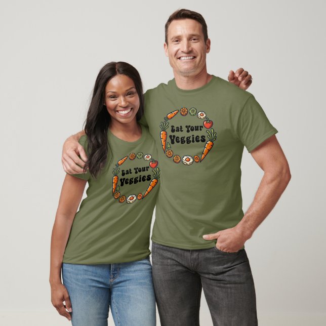 T-shirt Mange tes Légumes, Vegan (Unisexe)