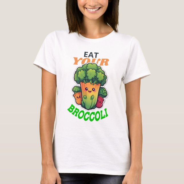T-shirt Mange ton brocoli (Devant)