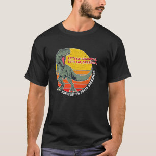 T-shirt Mangeons Grandma Drôle Ponctuation Sauve Des Vies