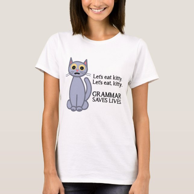 T-shirt Mangeons Kitty (Devant)