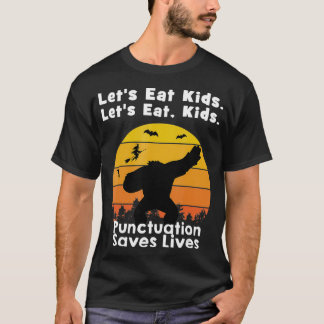 T-shirt Mangeons les enfants chemise Bigfoot Halloween Fun