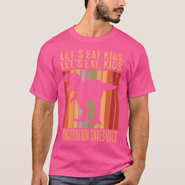 T-shirt Mangeons Ponctuation Enfant Sauvez Des Vies Gramma (Devant)