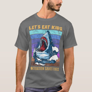T-shirt Mangeons Ponctuation Enfants Sauve des vies Funny