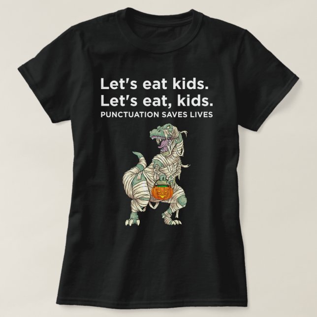 T-shirt Mangeons Ponctuation Enfants Sauvons Vie Sweatshir (Design devant)