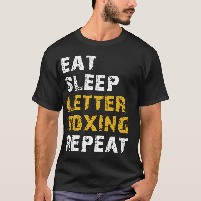 T-shirt manger boîte aux lettres de sommeil (Devant)