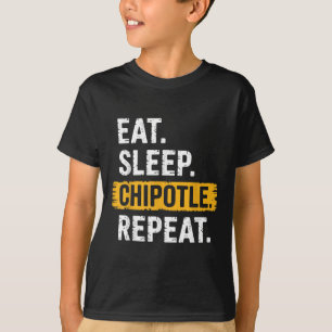 T-shirt Manger Chipotle de sommeil Répéter Vintage Funny C