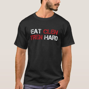 T-shirt Manger Clen Tren Dur Stéroïdes Culturisme Vintage