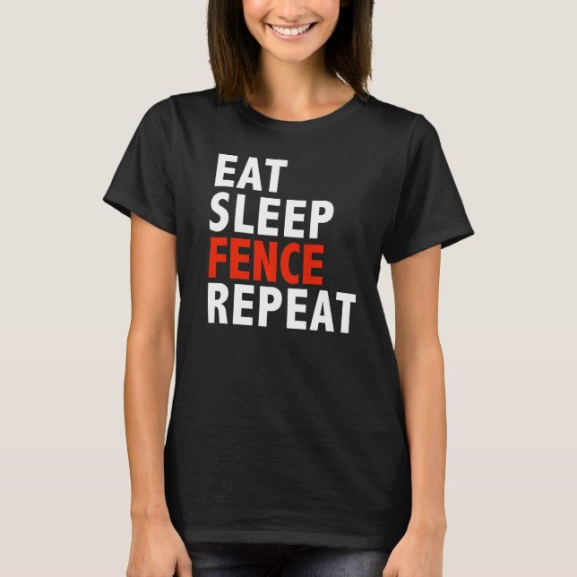 T-shirt Manger clôture de sommeil Répéter le dispositif de (Devant)
