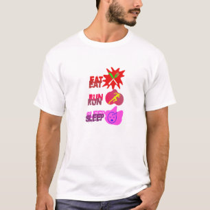 T-Shirt MANGER COULER SOMMEIL RÉPÉTER