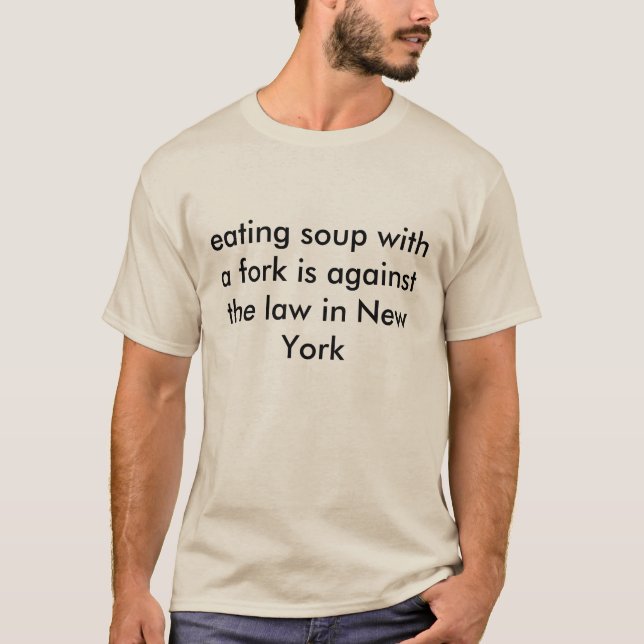 T-shirt manger de la soupe  (Devant)