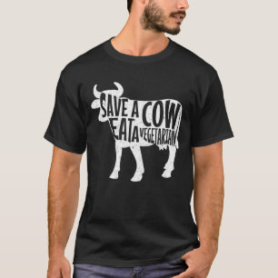 T-shirt Manger de viande anti-végétarien Économiser une va