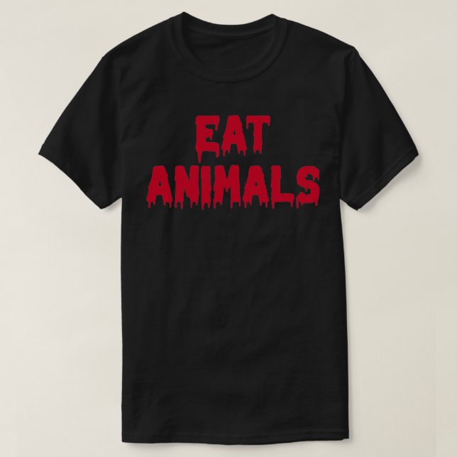 T-shirt Manger des animaux (Design devant)