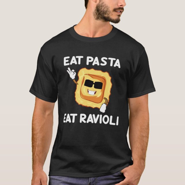 T-shirt Manger des Pâtes Manger des Raviolis Citations sur (Devant)