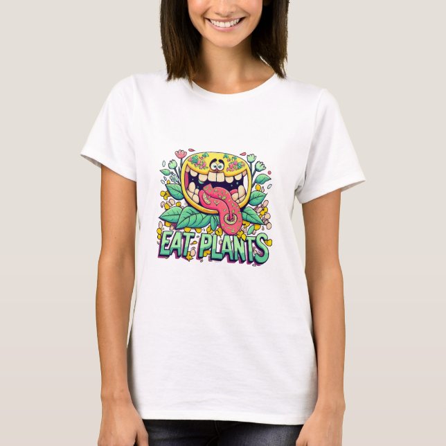 T-shirt Manger des plantes (Devant)