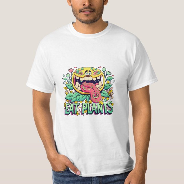 T-shirt Manger des plantes (Devant)