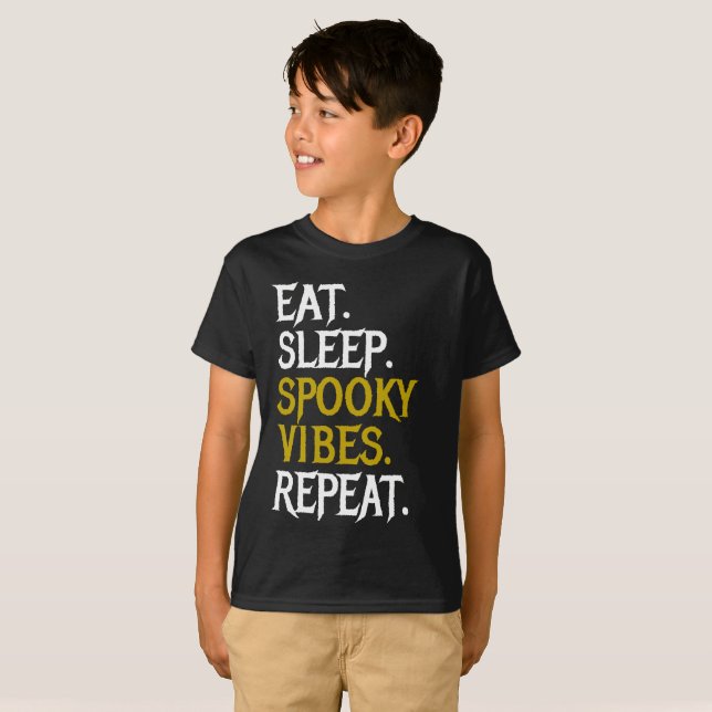 T-shirt Manger Dormir Ambiançe Époouvantable Répéter - Hal (Devant entier)