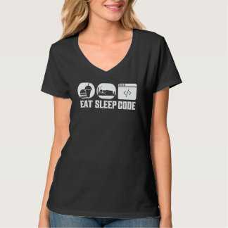T-shirt Manger Dormir Code Logiciel Codage