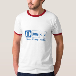 T-shirt manger dormir coder (html)