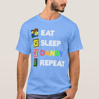 T-shirt Manger Dormir Dandy Répéter Décoration Anniversair