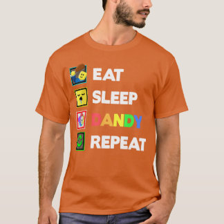 T-shirt Manger Dormir Dandy Répéter Décoration d'anniversa