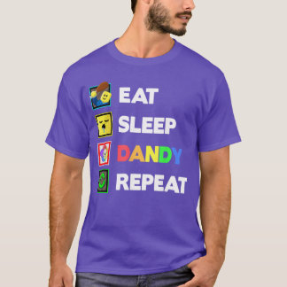 T-shirt Manger Dormir Dandy Répéter Décoration d'anniversa