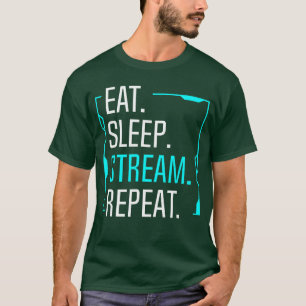 T-shirt Manger Dormir Diffuser Répéter Cinéma en Streaming