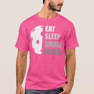 T-shirt Manger Dormir Écraser Répéter Drôle Pickleball