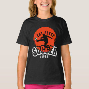 T-shirt manger dormir football répéter 