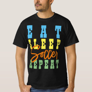T-SHIRT MANGER DORMIR FOOTBALL RÉPÉTER