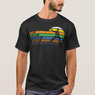 T-shirt Manger Dormir Karaté Répéter