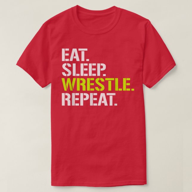 T-shirt Manger Dormir LutterRépéterCool Lutte T  (Design devant)