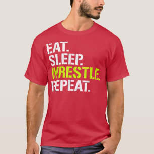 T-shirt Manger Dormir LutterRépéterCool Lutte T 