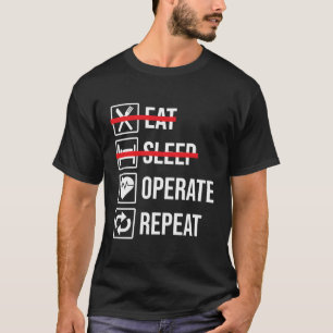 T-shirt Manger Dormir Opérer Répéter Drôle Docteur Chirurg