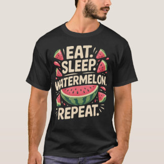 T-shirt Manger Dormir Pastèque