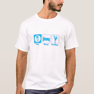 T-shirt manger dormir patiner sur glace
