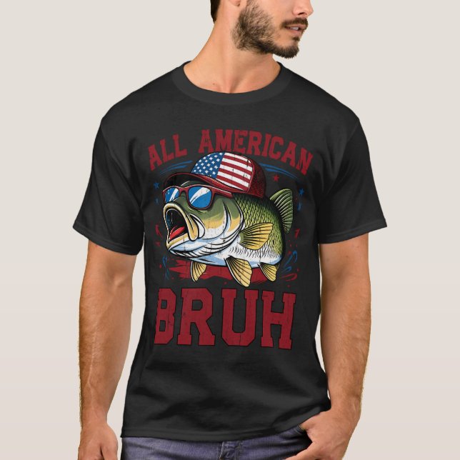 T-shirt Manger Dormir Pêche Répéter - Pêche Drôle (Devant)