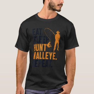 T-shirt Manger Dormir Pêcher Doré Répéter Leurres Sandre D