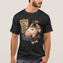 MANGER DORMIR PETARDE RÉPÉTER DRÔLE BOULEDOGUE ANG